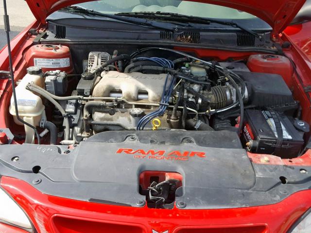 1G2NW52E63C227355 - 2003 PONTIAC GRAND AM G RED photo 7