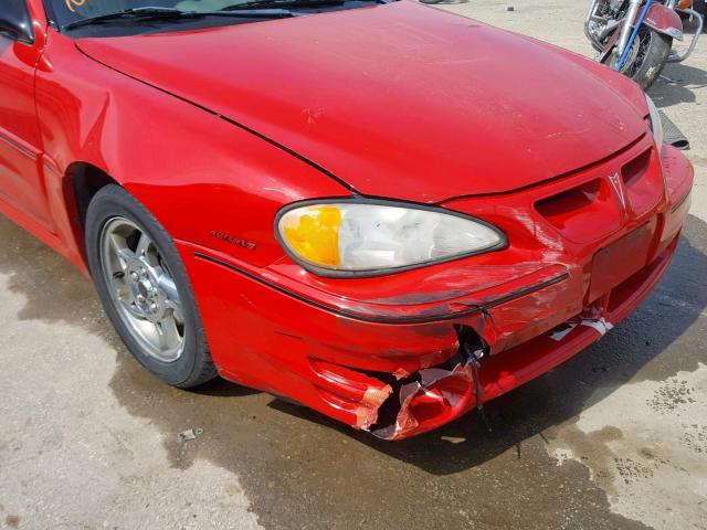 1G2NW52E63C227355 - 2003 PONTIAC GRAND AM G RED photo 9