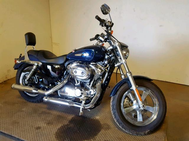 1HD1CT31XCC437572 - 2012 HARLEY-DAVIDSON XL1200 C BLUE photo 1