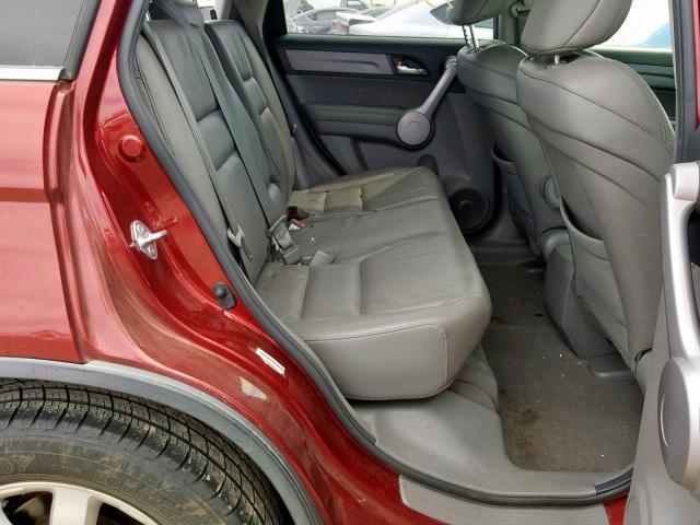 JHLRE48737C040750 - 2007 HONDA CR-V EXL RED photo 6