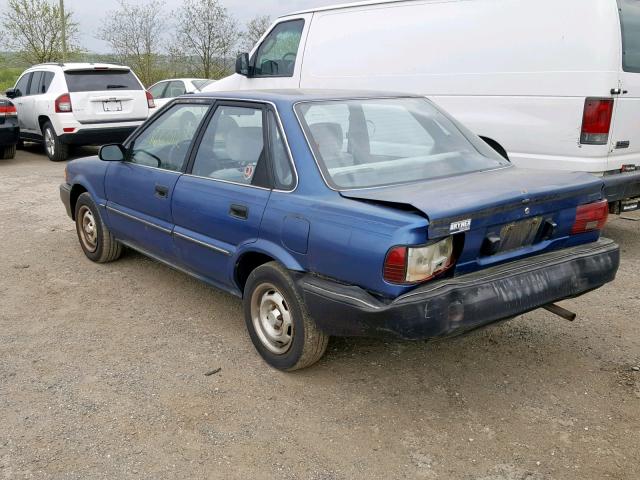 1Y1SK5168LZ071655 - 1990 GEO PRIZM BASE BLUE photo 3