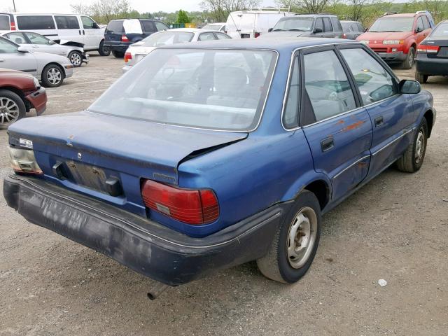 1Y1SK5168LZ071655 - 1990 GEO PRIZM BASE BLUE photo 4