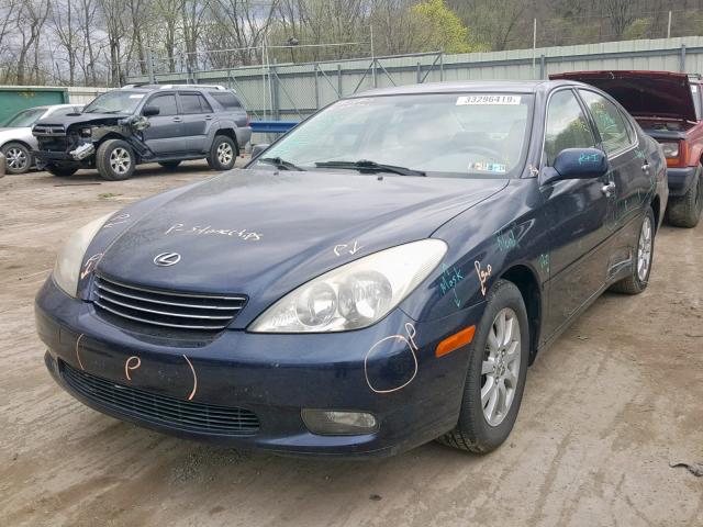 JTHBF30G520050464 - 2002 LEXUS ES 300 BLUE photo 2