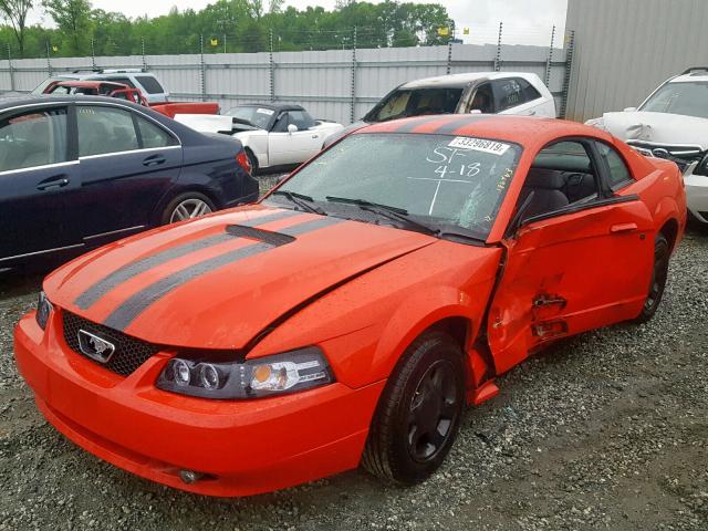 1FAFP404X1F138116 - 2001 FORD MUSTANG RED photo 2