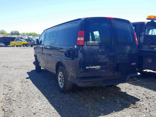 1GTS7AFX8D1127223 - 2013 GMC SAVANA G15 BLUE photo 3