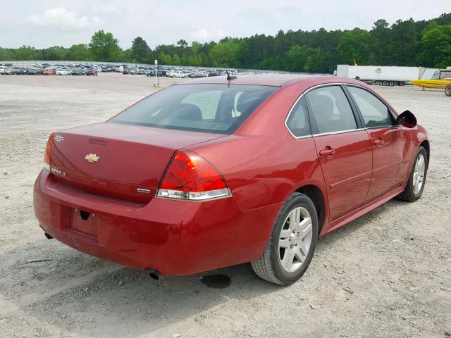 2G1WB5E35F1115641 - 2015 CHEVROLET IMPALA LIM RED photo 4