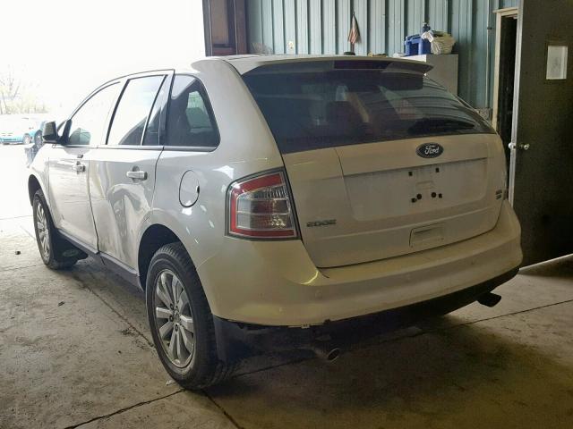 2FMDK48C09BA47196 - 2009 FORD EDGE SEL WHITE photo 3