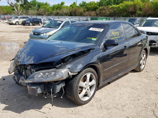 1YVHP80D875M23707 - 2007 MAZDA 6 S BLACK photo 2