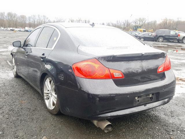 JN1CV6AR2CM676092 - 2012 INFINITI G37 BLACK photo 3