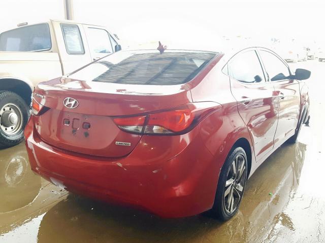 KMHDH4AEXDU637113 - 2013 HYUNDAI ELANTRA GLS  photo 4