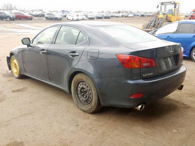 JTHBE262165011033 - 2006 LEXUS IS 350 GRAY photo 3