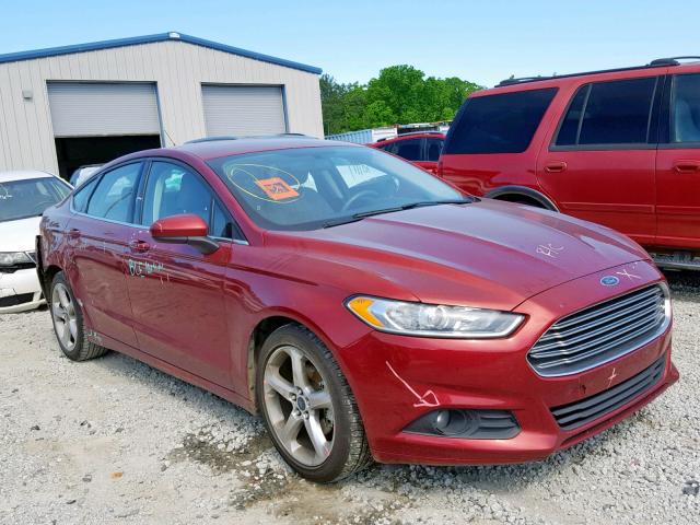 3FA6P0G70GR296520 - 2016 FORD FUSION S RED photo 1