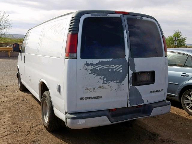 1GCFG15R1Y1213113 - 2000 CHEVROLET EXPRESS G1 WHITE photo 3