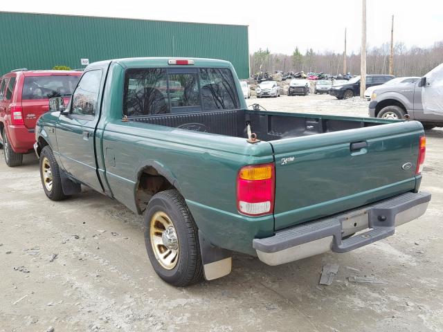 1FTYR10C8XTB09842 - 1999 FORD RANGER GREEN photo 3