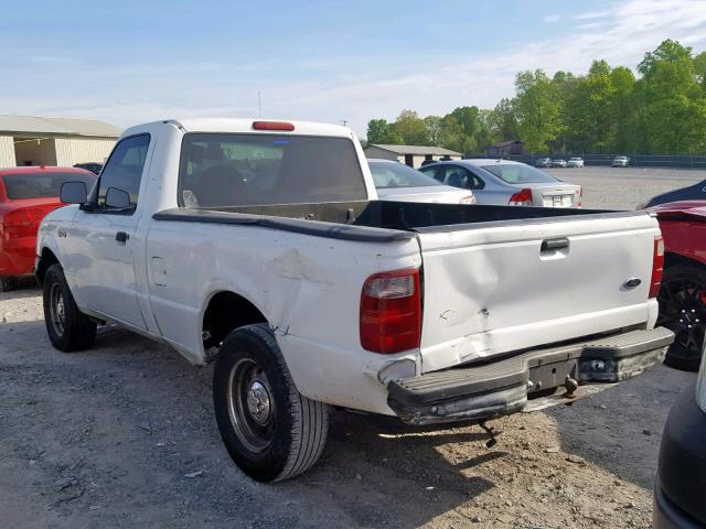 1FTYR10C81TA37838 - 2001 FORD RANGER WHITE photo 3