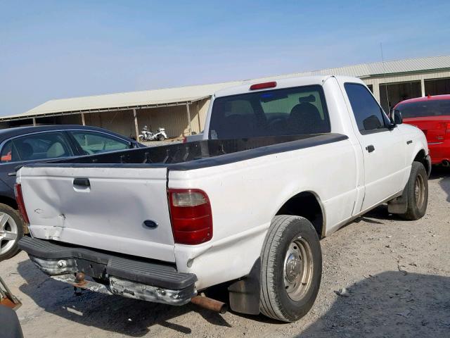 1FTYR10C81TA37838 - 2001 FORD RANGER WHITE photo 4