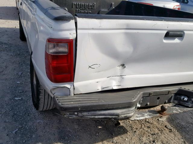 1FTYR10C81TA37838 - 2001 FORD RANGER WHITE photo 9