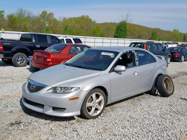 1YVHP84D755M12883 - 2005 MAZDA 6 S SILVER photo 2