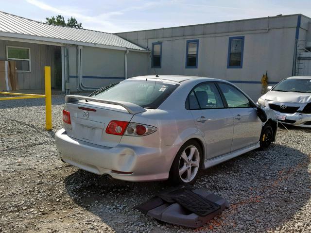 1YVHP84D755M12883 - 2005 MAZDA 6 S SILVER photo 4