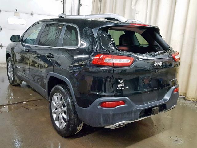 1C4PJMDX0JD607357 - 2018 JEEP CHEROKEE L BLACK photo 3