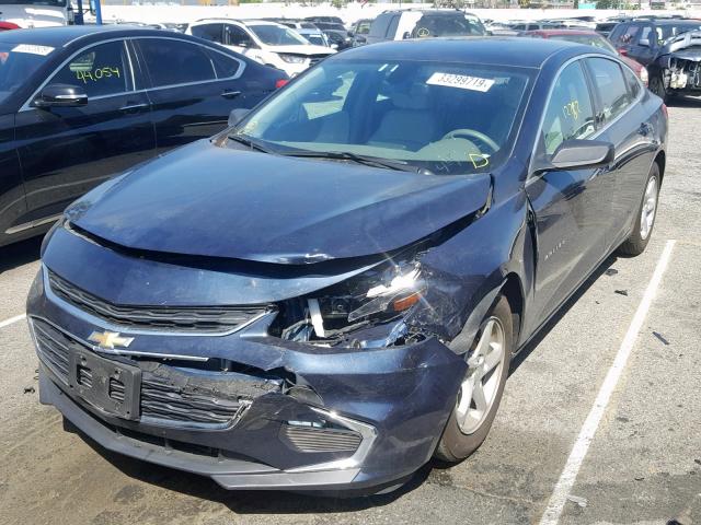 1G1ZB5ST9JF217057 - 2018 CHEVROLET MALIBU LS BLUE photo 2
