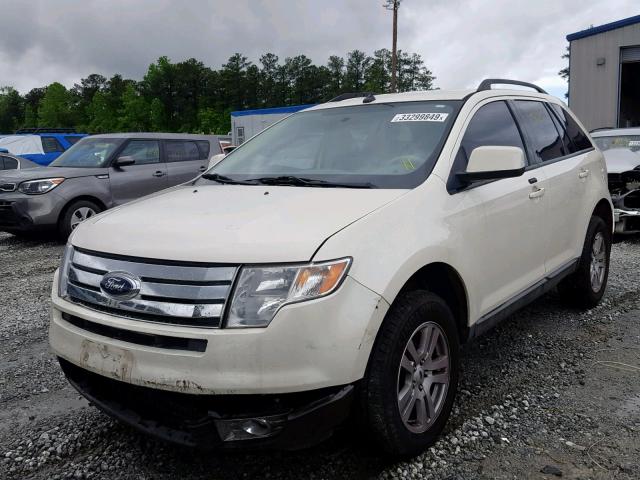 2FMDK38CX8BB11365 - 2008 FORD EDGE SEL WHITE photo 2