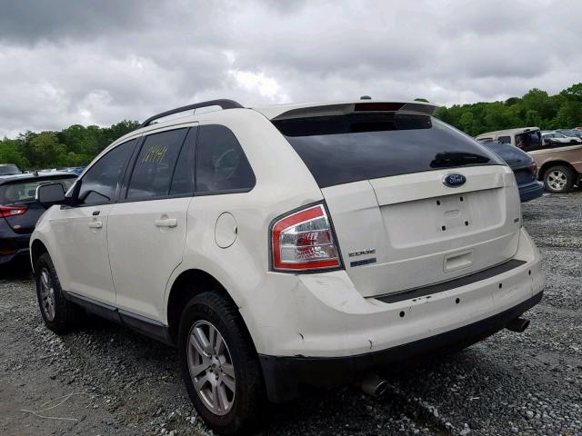 2FMDK38CX8BB11365 - 2008 FORD EDGE SEL WHITE photo 3