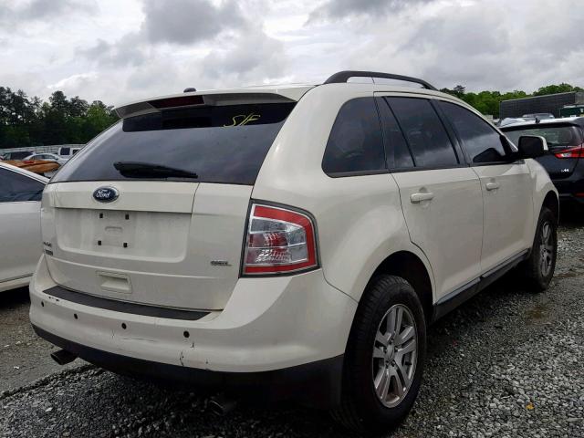 2FMDK38CX8BB11365 - 2008 FORD EDGE SEL WHITE photo 4