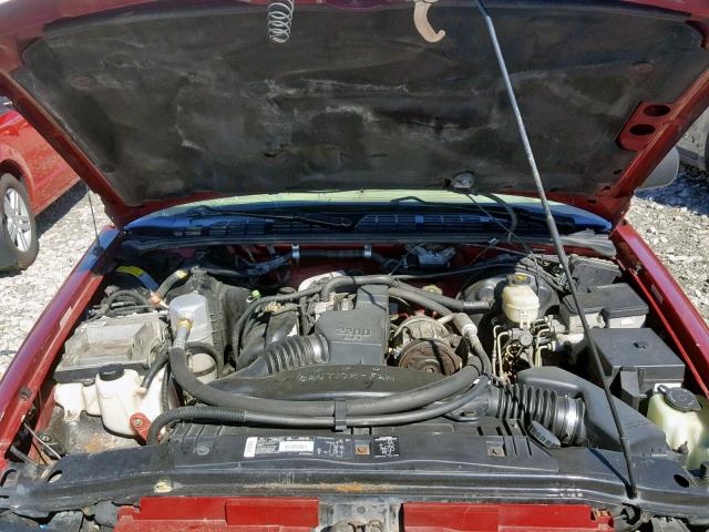 1GTCS1449W8522730 - 1998 GMC SONOMA RED photo 7