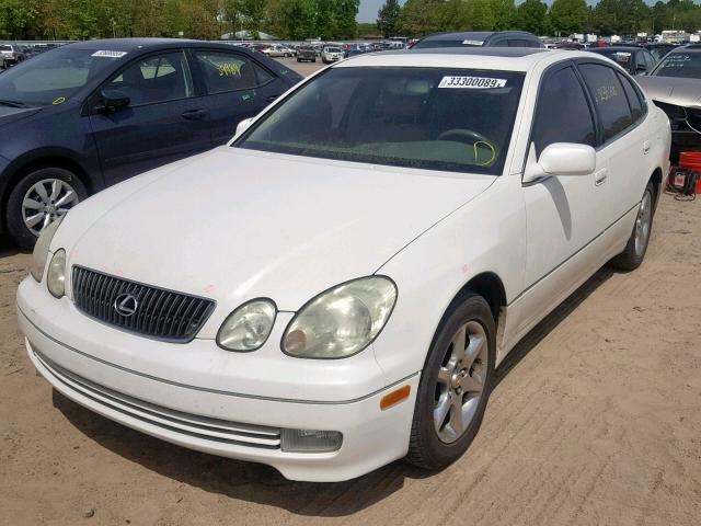 JT8BD69S950206279 - 2005 LEXUS GS 300 WHITE photo 2