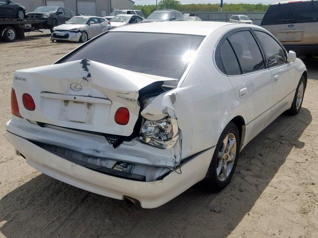 JT8BD69S950206279 - 2005 LEXUS GS 300 WHITE photo 4