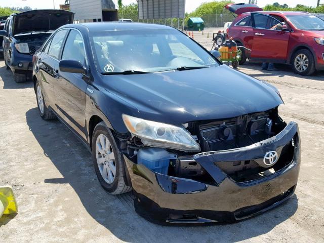 4T1BB46K88U057761 - 2008 TOYOTA CAMRY HYBR BLACK photo 1