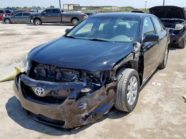 4T1BB46K88U057761 - 2008 TOYOTA CAMRY HYBR BLACK photo 2