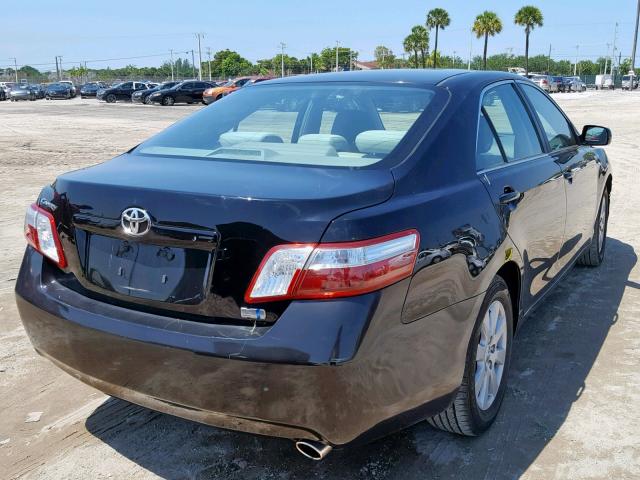 4T1BB46K88U057761 - 2008 TOYOTA CAMRY HYBR BLACK photo 4