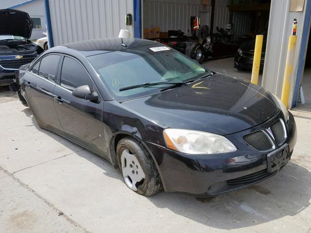 1G2ZF57B484180392 - 2008 PONTIAC G6 VALUE L BLACK photo 1