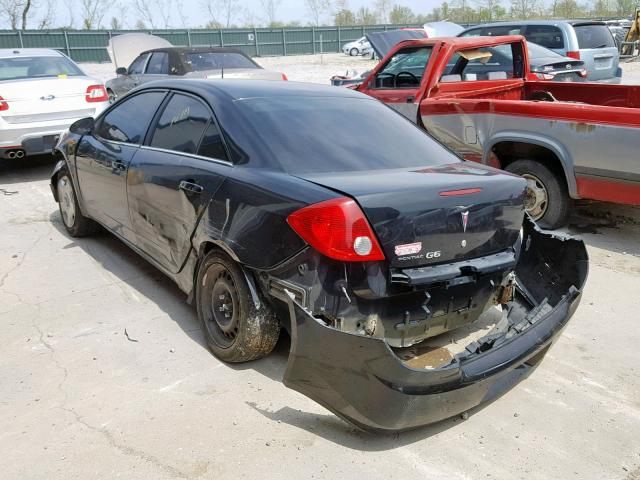 1G2ZF57B484180392 - 2008 PONTIAC G6 VALUE L BLACK photo 3