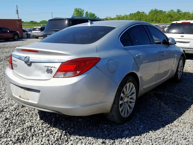 2G4GR5EK8C9165408 - 2012 BUICK REGAL SILVER photo 4