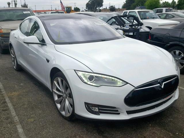 5YJSA1CG5DFP21992 - 2013 TESLA MODEL S Սպիտակ լուսանկար 1