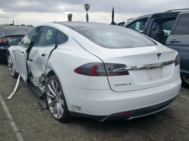 5YJSA1CG5DFP21992 - 2013 TESLA MODEL S Սպիտակ լուսանկար 3
