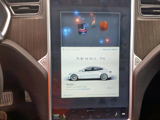 5YJSA1CG5DFP21992 - 2013 TESLA MODEL S Սպիտակ լուսանկար 9