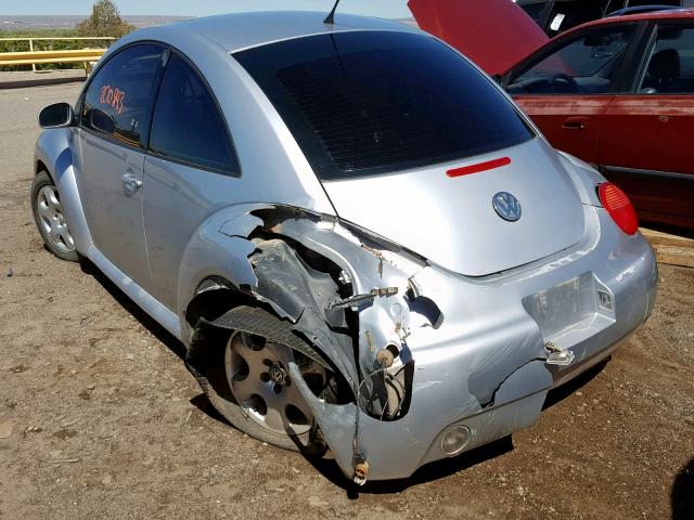 3VWCP21C02M408119 - 2002 VOLKSWAGEN NEW BEETLE Gümüş foto 3