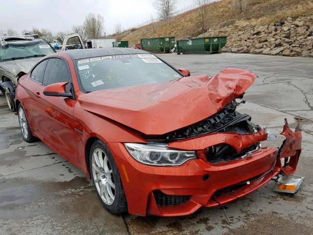 WBS3R9C56GK338847 - 2016 BMW M4 ORANGE photo 1