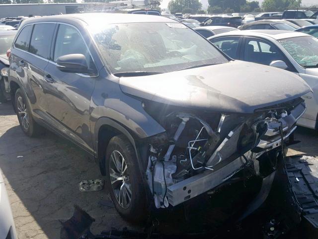 5TDBZRFH0KS929640 - 2019 TOYOTA HIGHLANDER GRAY photo 1