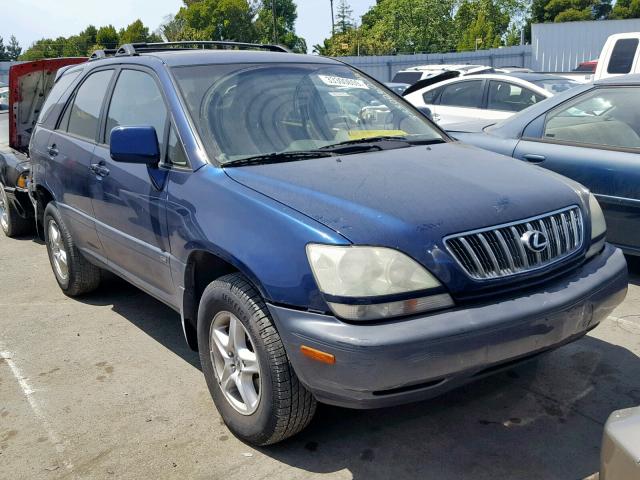 JTJHF10UX10214549 - 2001 LEXUS RX 300 BLUE photo 1