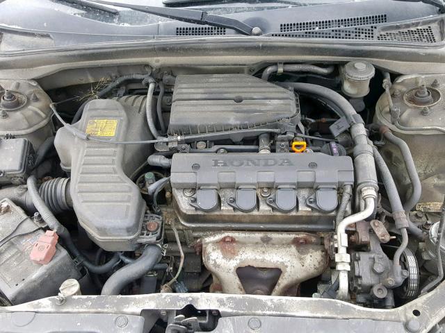 2HGES163X5H007257 - 2005 HONDA CIVIC DX V SILVER photo 7