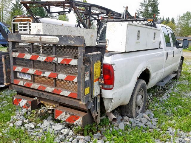 1FTWW30547EA47633 - 2007 FORD F350 SRW S WHITE photo 4