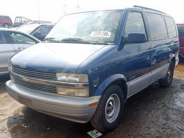 1GNDM19WXYB120219 - 2000 CHEVROLET ASTRO BLUE photo 2