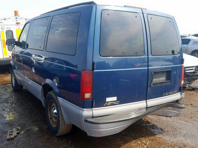 1GNDM19WXYB120219 - 2000 CHEVROLET ASTRO BLUE photo 3