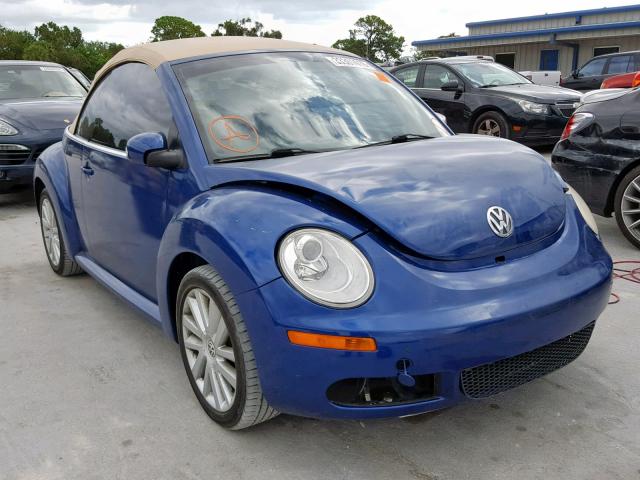 3VWRF31YX8M420141 - 2008 VOLKSWAGEN NEW BEETLE Mavi foto 1