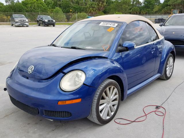 3VWRF31YX8M420141 - 2008 VOLKSWAGEN NEW BEETLE Mavi foto 2